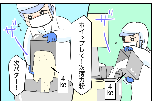 お菓子工場漫画２２ 工場の量って まいにち お菓子